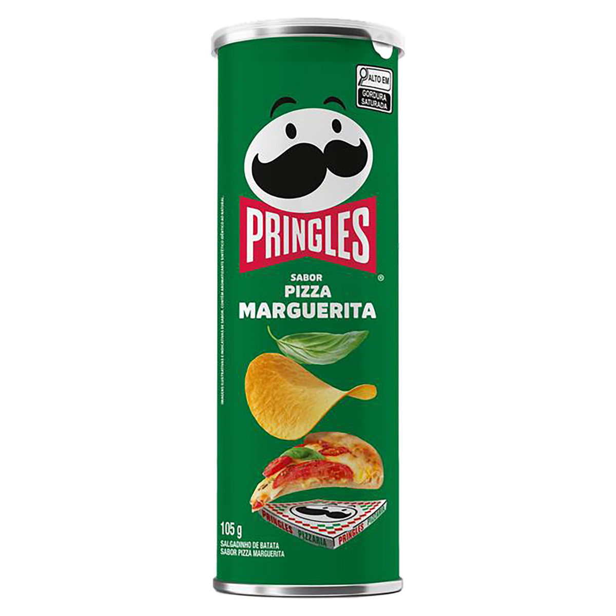 Salgadinho de Batata Pizza Marguerita Pringles Tubo 105g