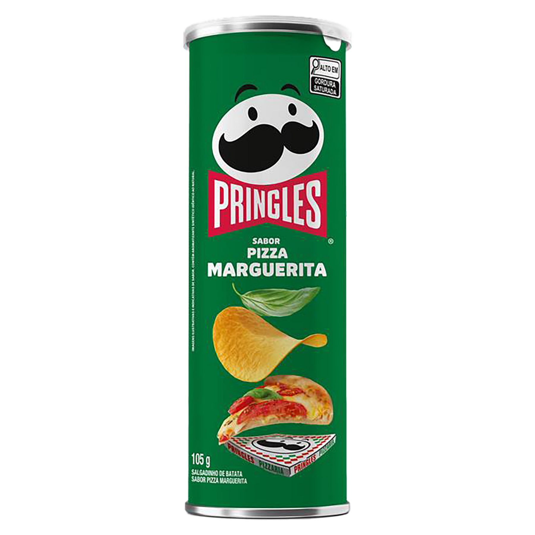Salgadinho de Batata Pizza Marguerita Pringles Tubo 105g