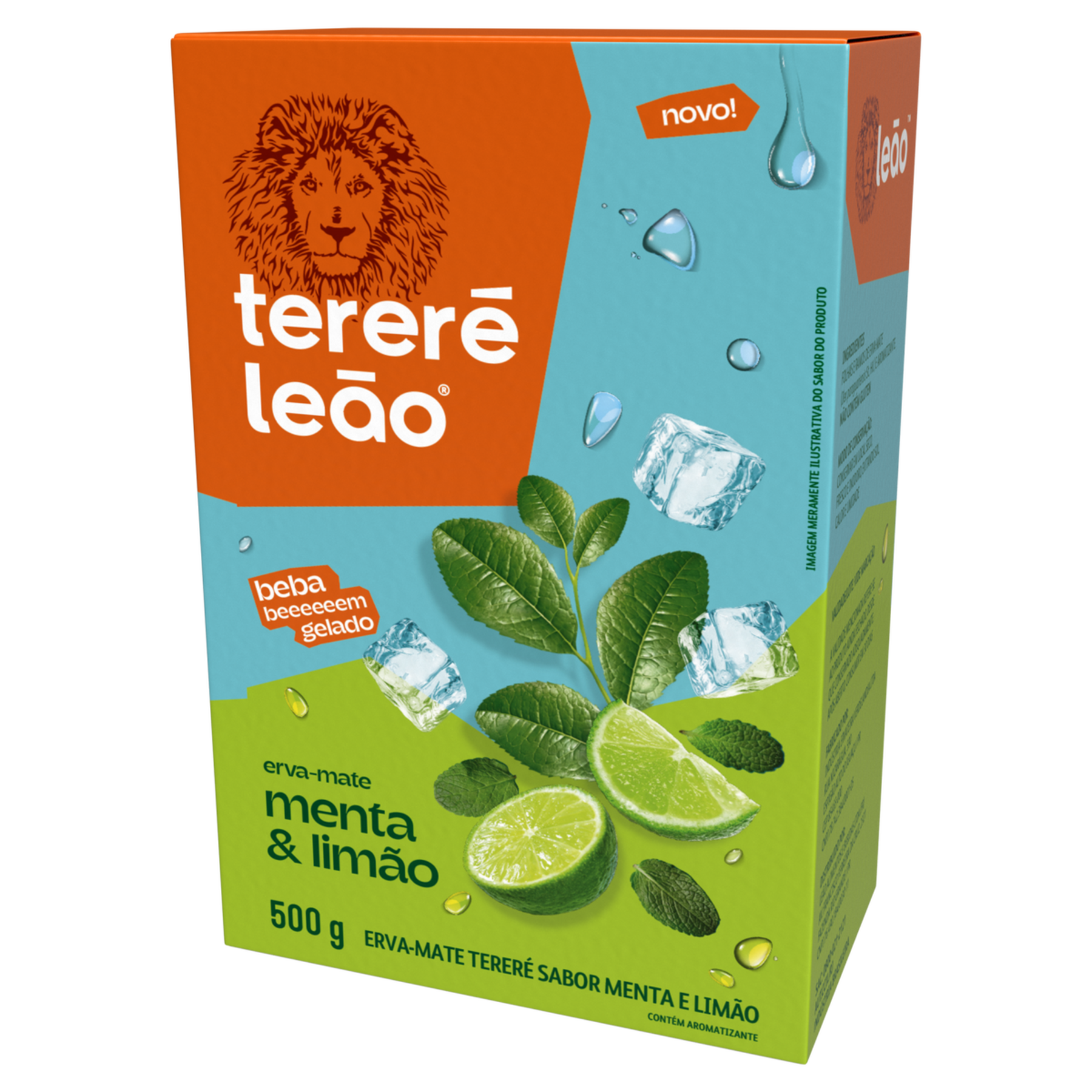 Erva Mate Tereré Menta e Limão Leão Caixa 500g