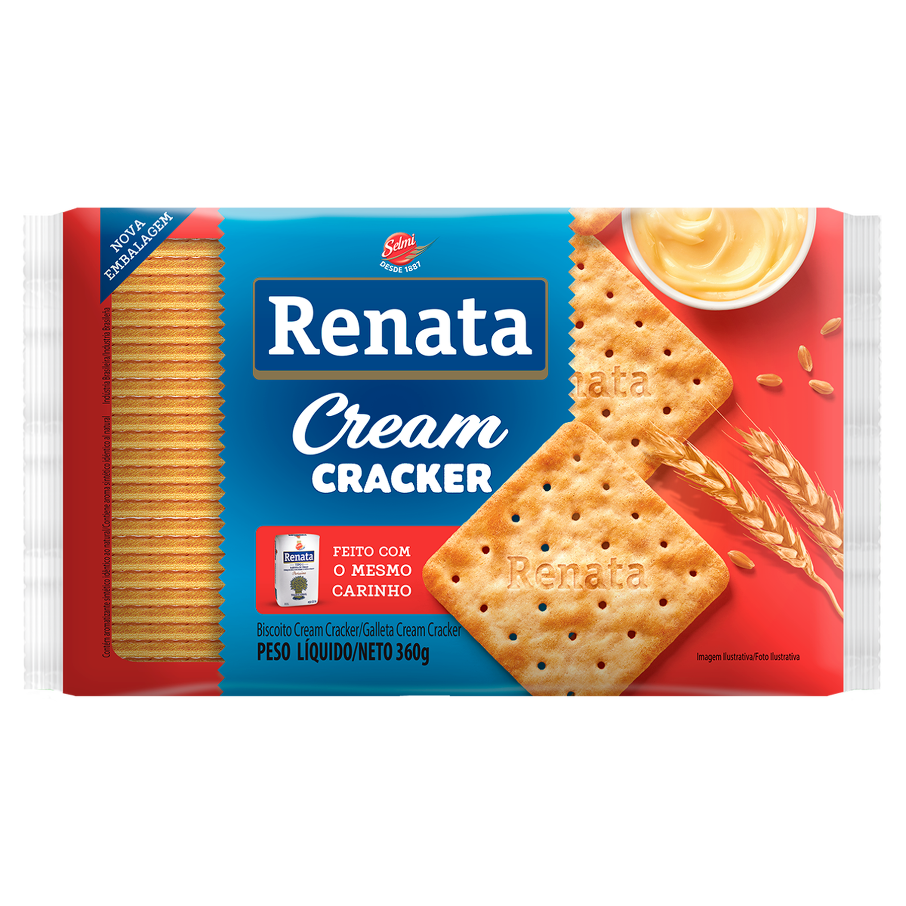 Biscoito Cream Cracker Renata Pacote 360g