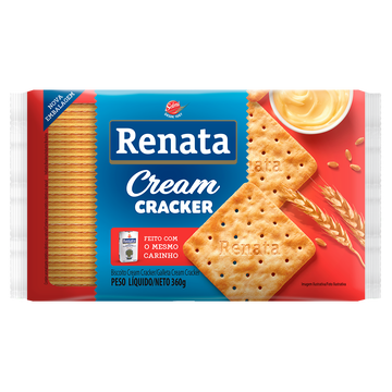 Biscoito Cream Cracker Renata Pacote 360g