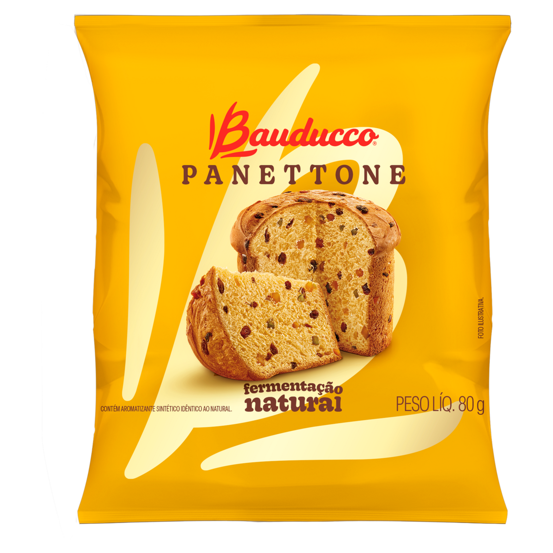 Mini Panettone com Frutas Cristalizadas Bauducco Pacote 80g