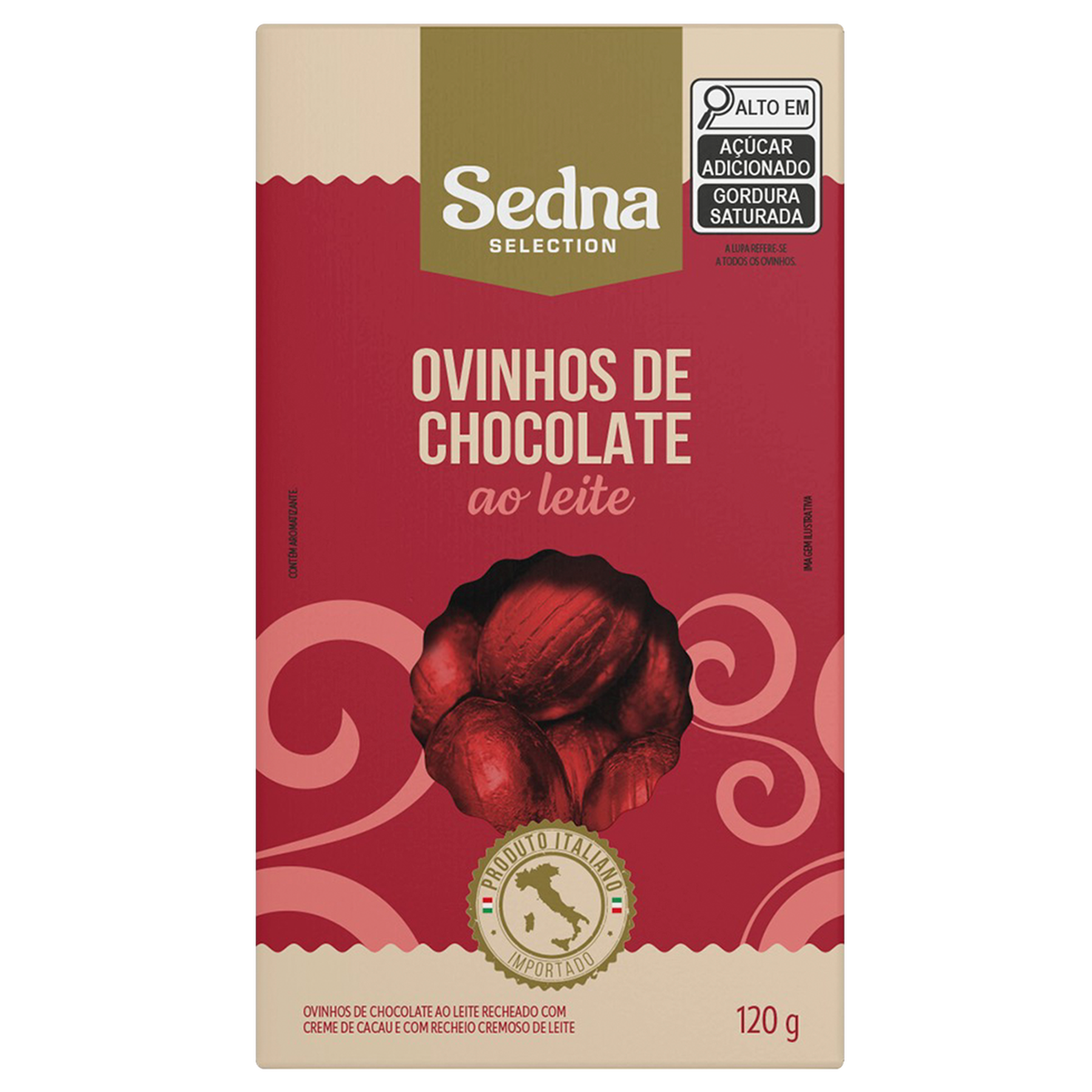 Ovinhos Chocolate ao Leite Sedna Caixa 120g