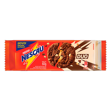 Biscoito Cookie Nescau Duo Nestlé Pacote 60g