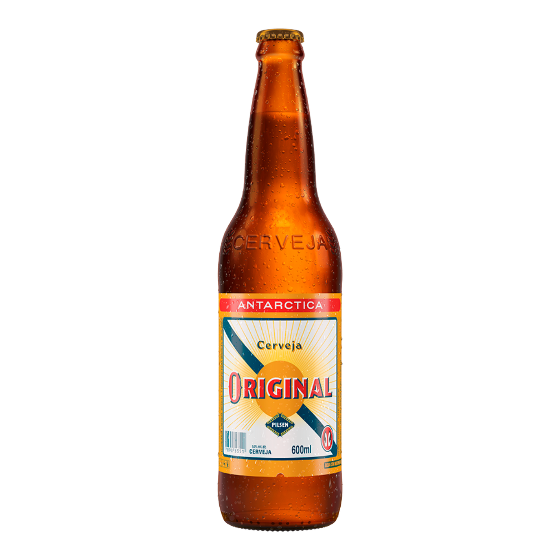 Cerveja Pilsen Antarctica Original Garrafa 600ml