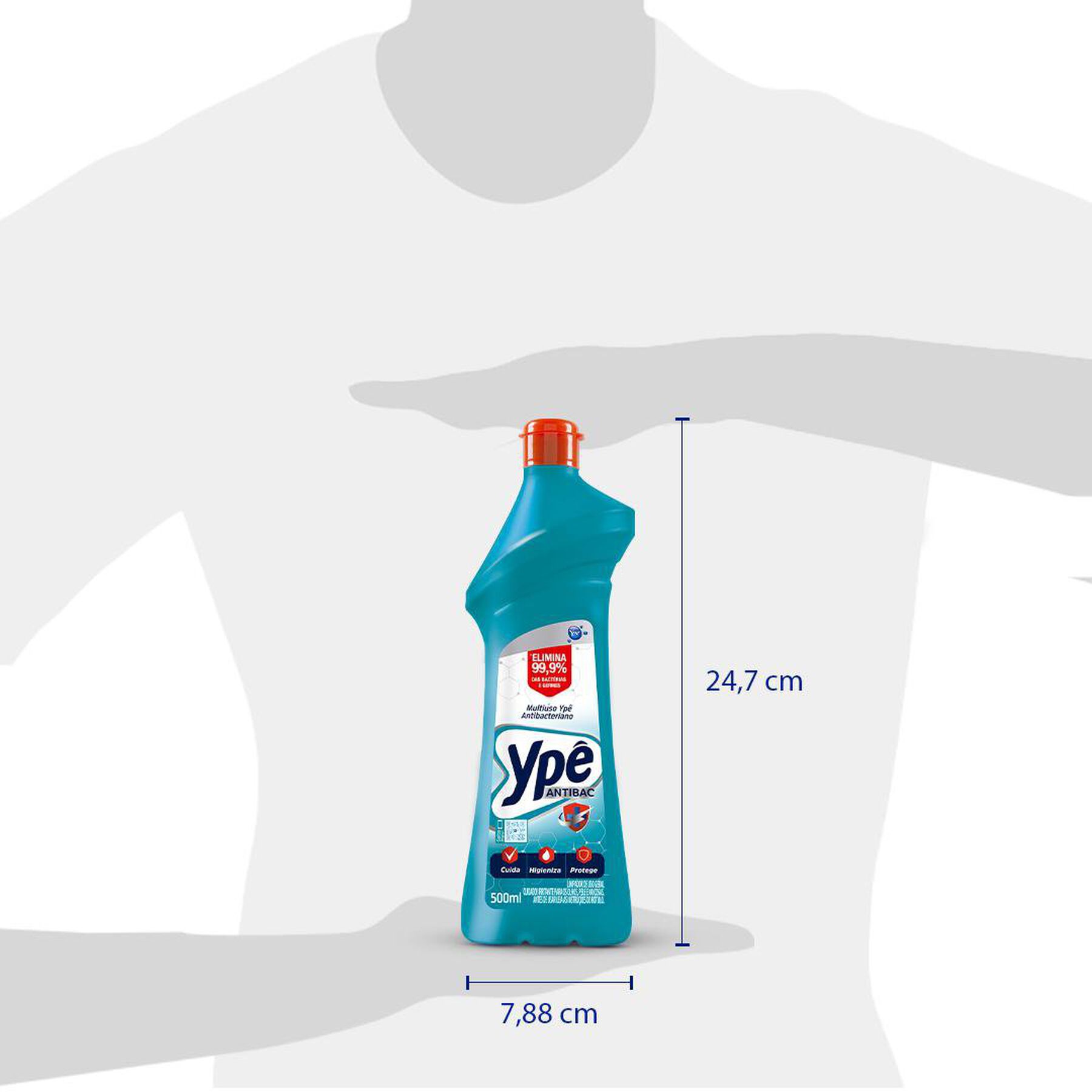 Limpador Multiuso Ypê Antibac Squeeze 500ml
