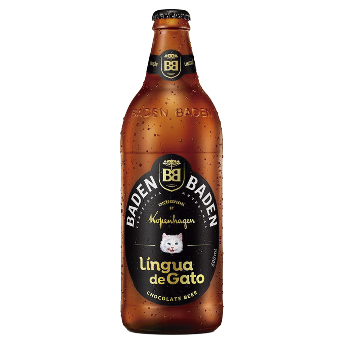 Cerveja Dark Ale Stout L&iacute;ngua de Gato Baden Baden Garrafa 600ml - Edi&ccedil;&atilde;o Especial by Kopenhagen