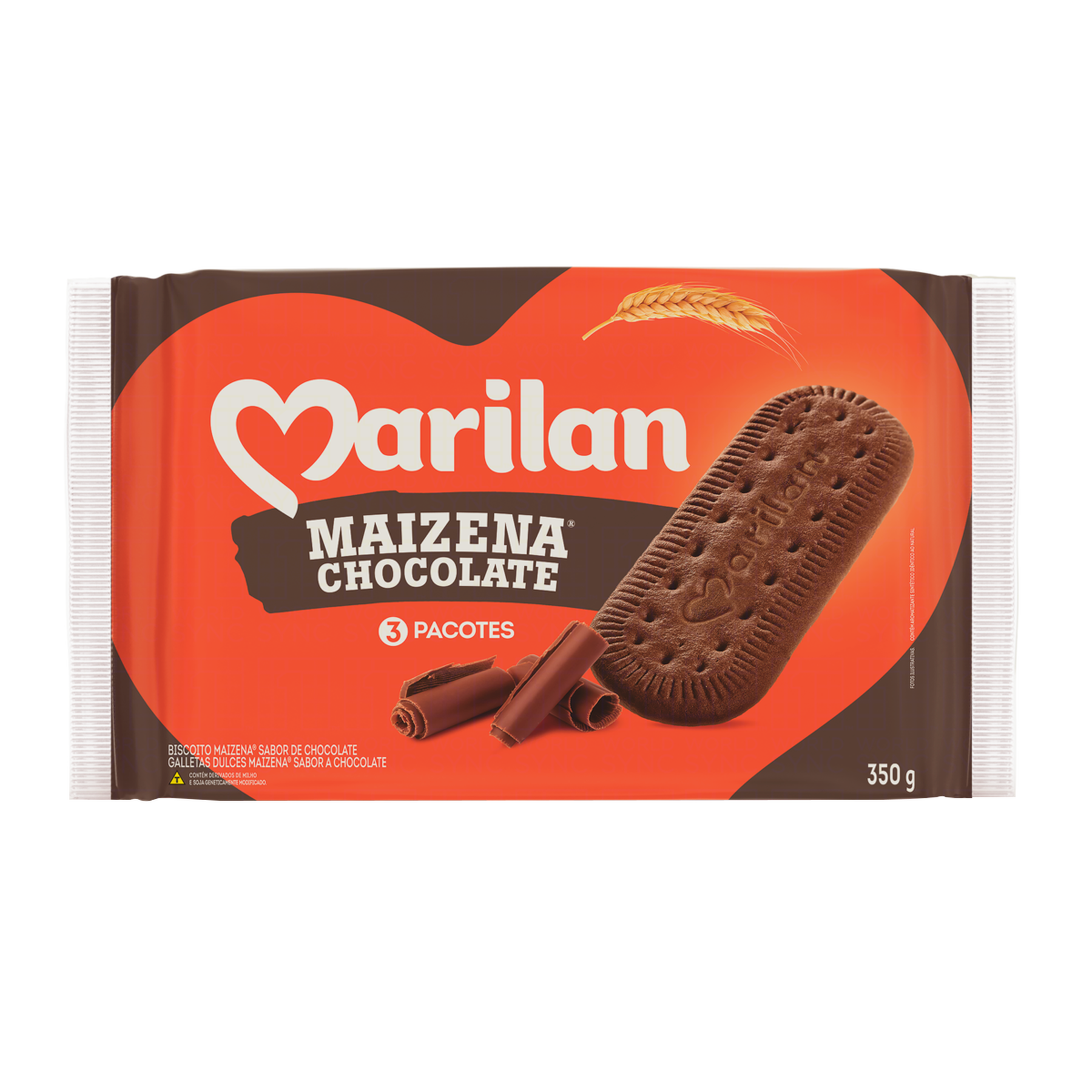 Biscoito Maizena Chocolate Marilan Pacote 350g