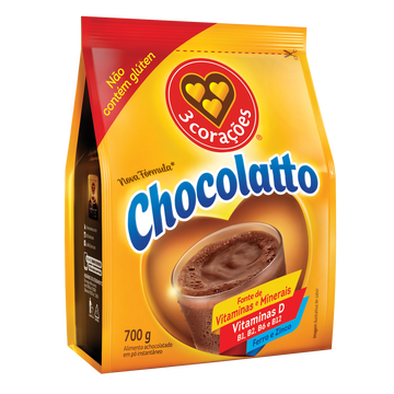 Achocolatado em Pó Chocolatto 3 Corações 700g