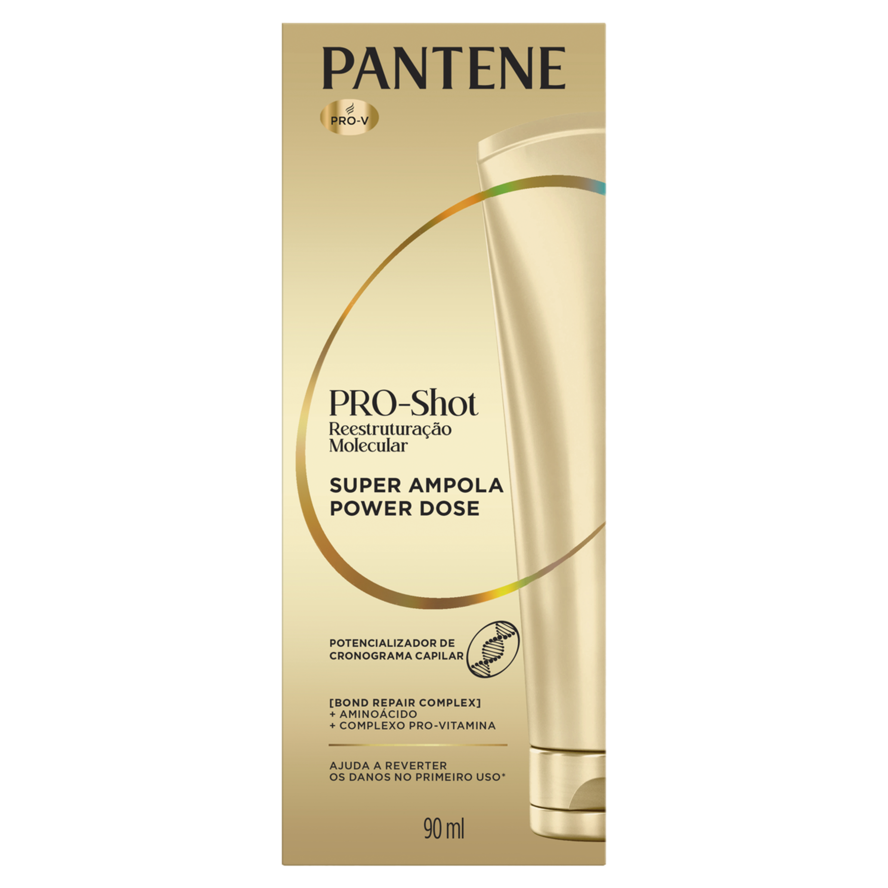 Super Ampola Capilar Pro-Shot Reestrutura&ccedil;&atilde;o Molecular Pantene Caixa 90ml