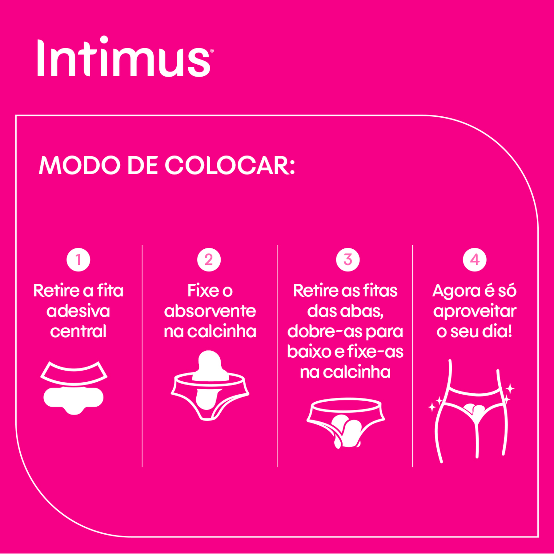 Absorvente com Abas Seca Noturno Intimus Pacote 30 Unidades Leve Mais Pague Menos