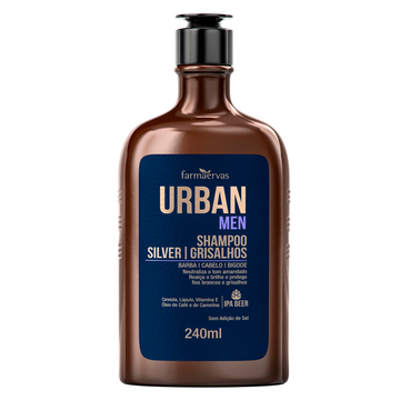 Shampoo Silver Grisalhos Urban Men IPA 240ml