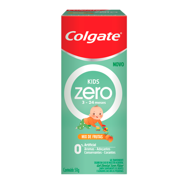 Gel Dental sem Flúor Mix de Frutas Kids Zero Colgate Caixa 50g