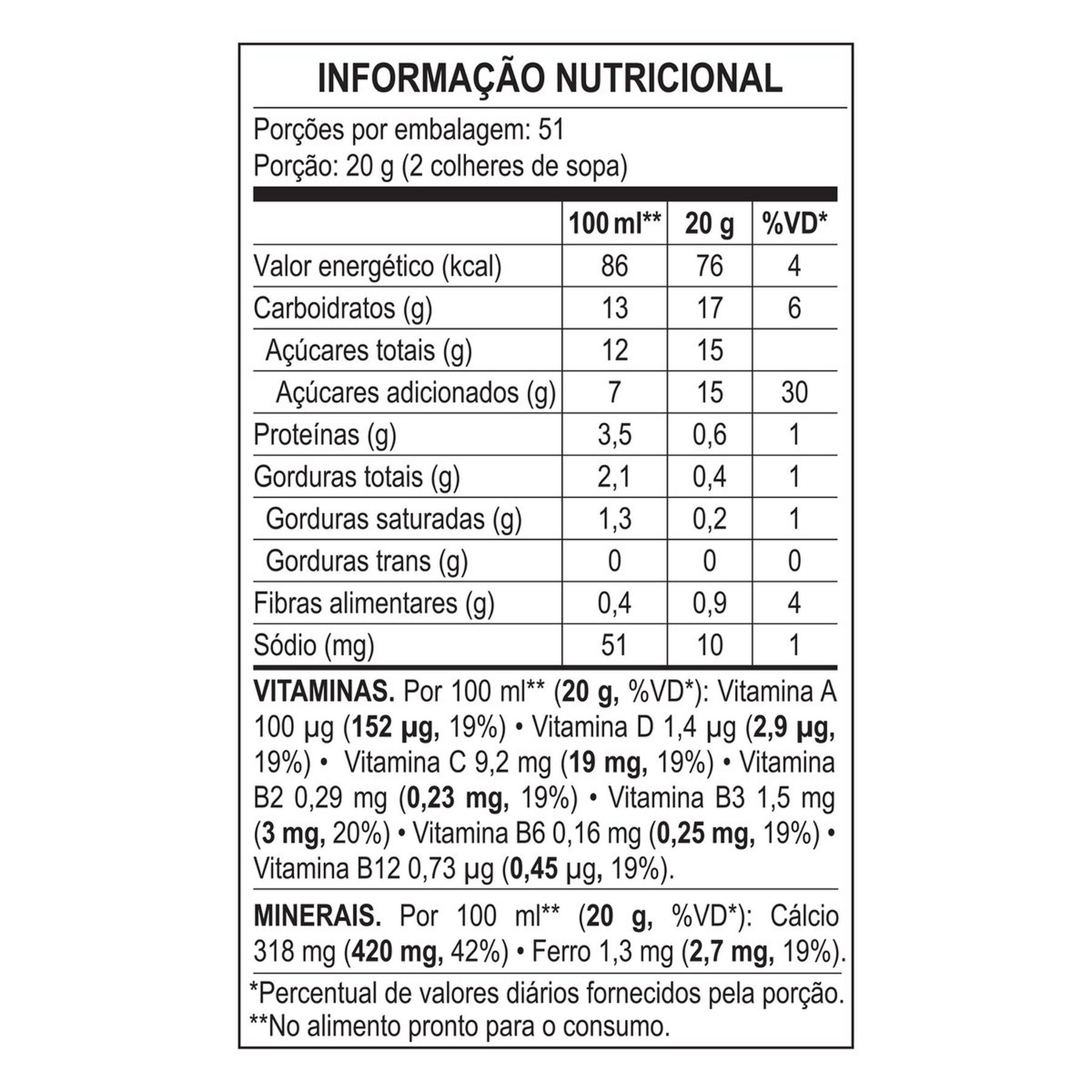 Achocolatado em Pó Nescau Nestlé Pacote 1,02kg