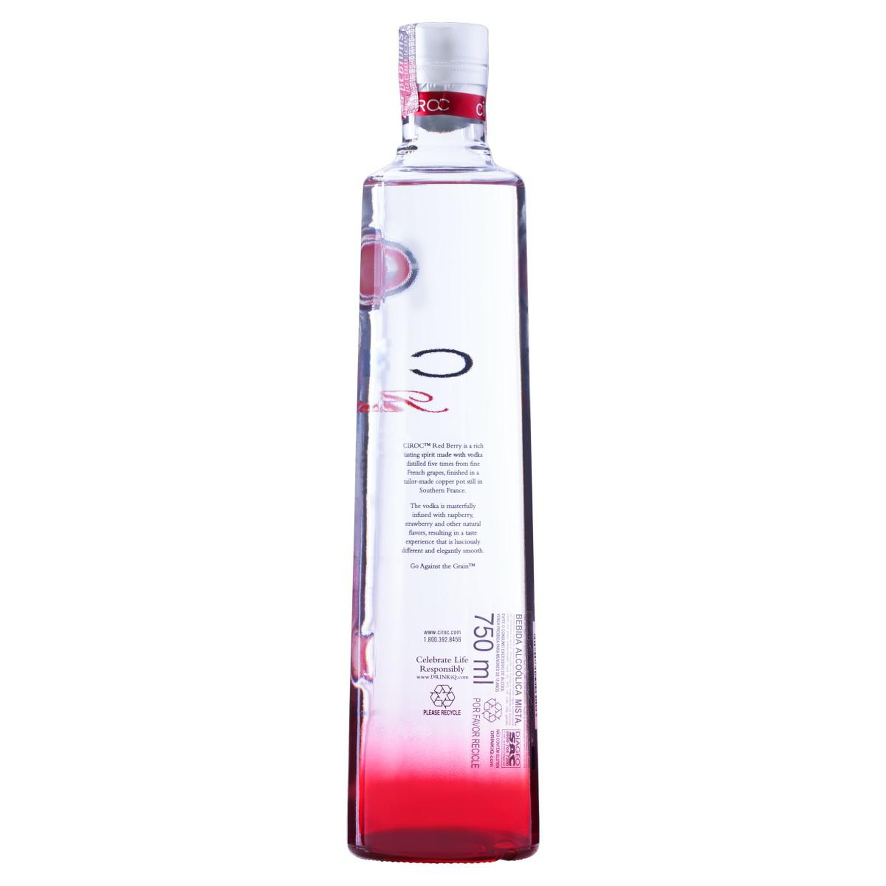 Bebida Mista Alco&oacute;lica Red Berry Ciroc Garrafa 750ml&nbsp;