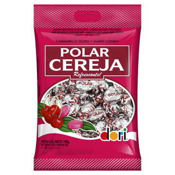 Bala Polar Cereja Dori Pacote 100g