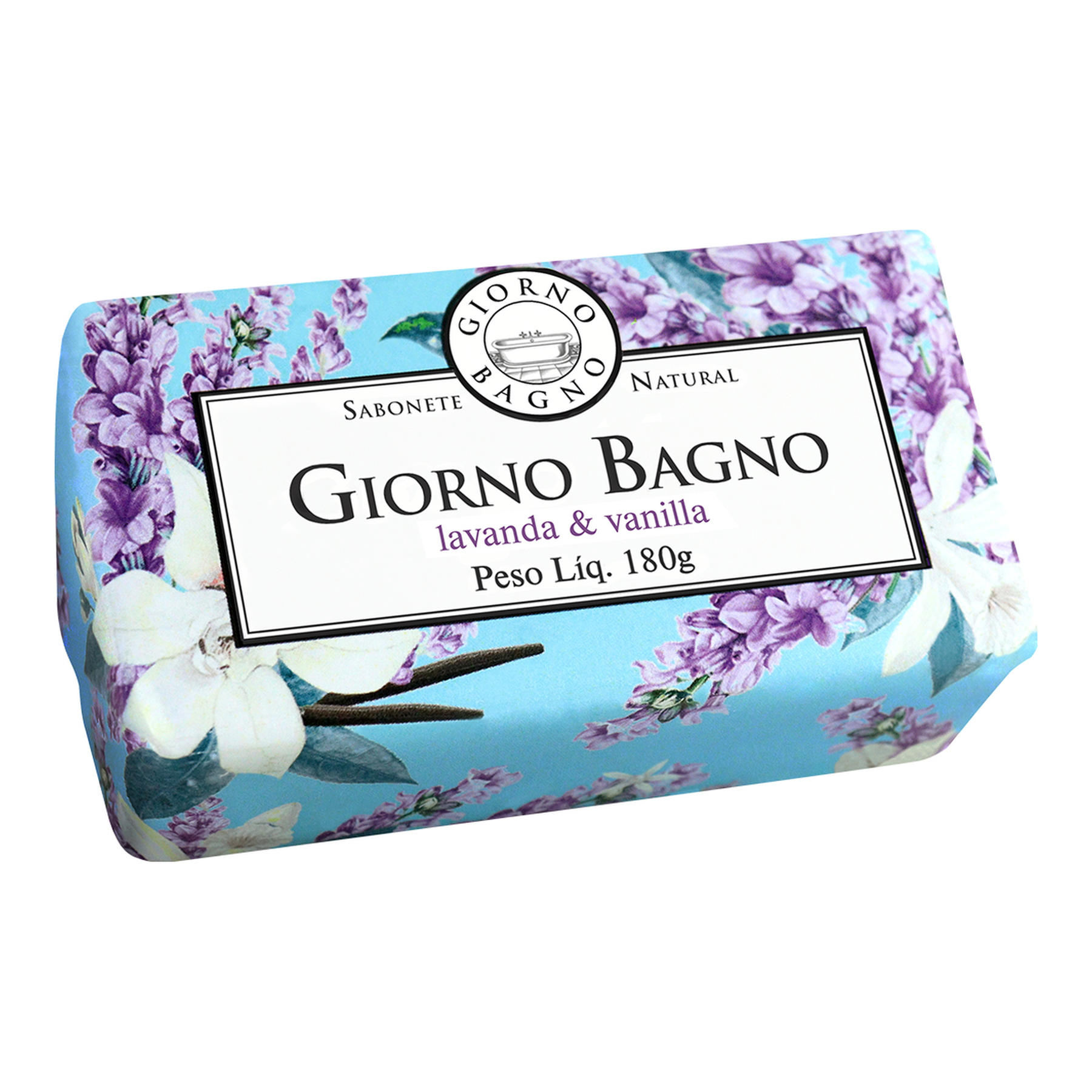 Sabonete Barra Natural Lavanda e Vanilla Giorno Bagno 180g