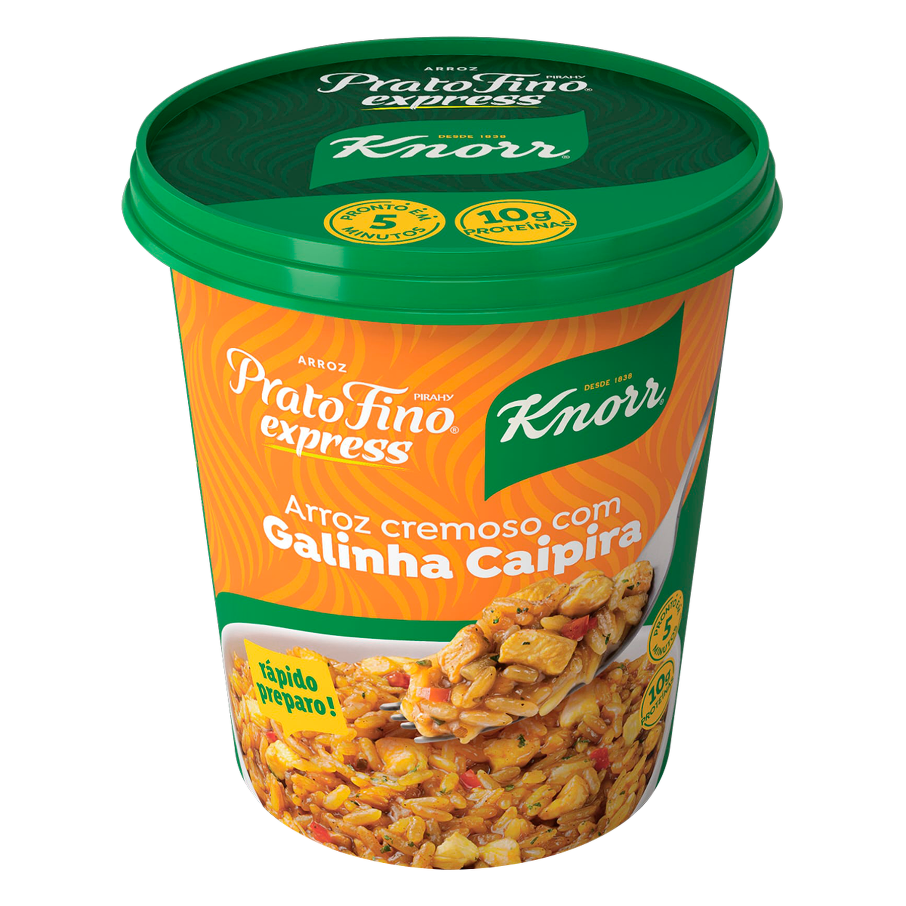 Arroz Cremoso com Galinha Caipira Knorr Prato Fino Express Pote 80g