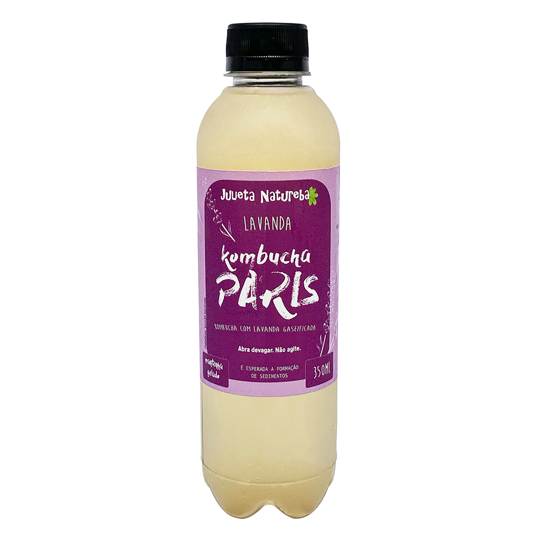Bebida Kombucha Paris Lavanda Julieta Natureba Garrafa 350ml