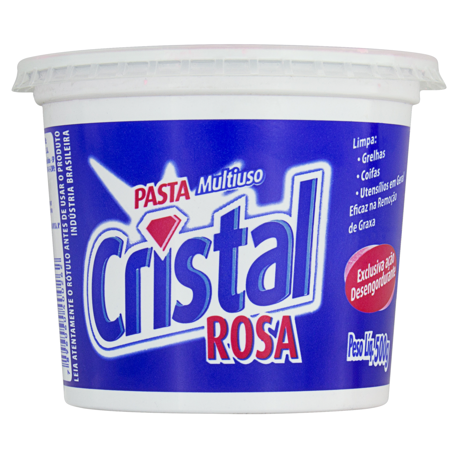 Pasta Multiuso Rosa Cristal Pote 500g
