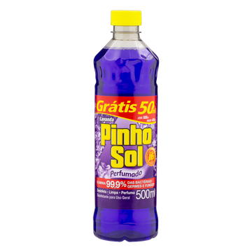 Desinfetante Lavanda Pinho Sol 500ml - Embalagem Leve 500ml Pague 450ml