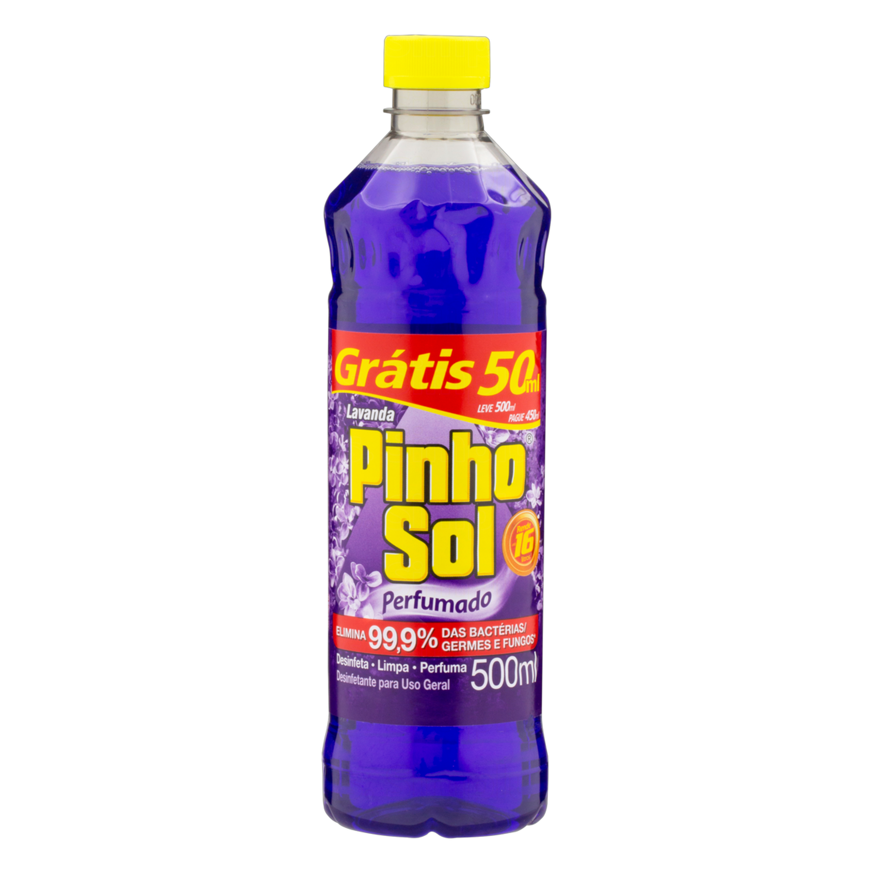 Desinfetante Lavanda Pinho Sol 500ml - Embalagem Leve 500ml Pague 450ml