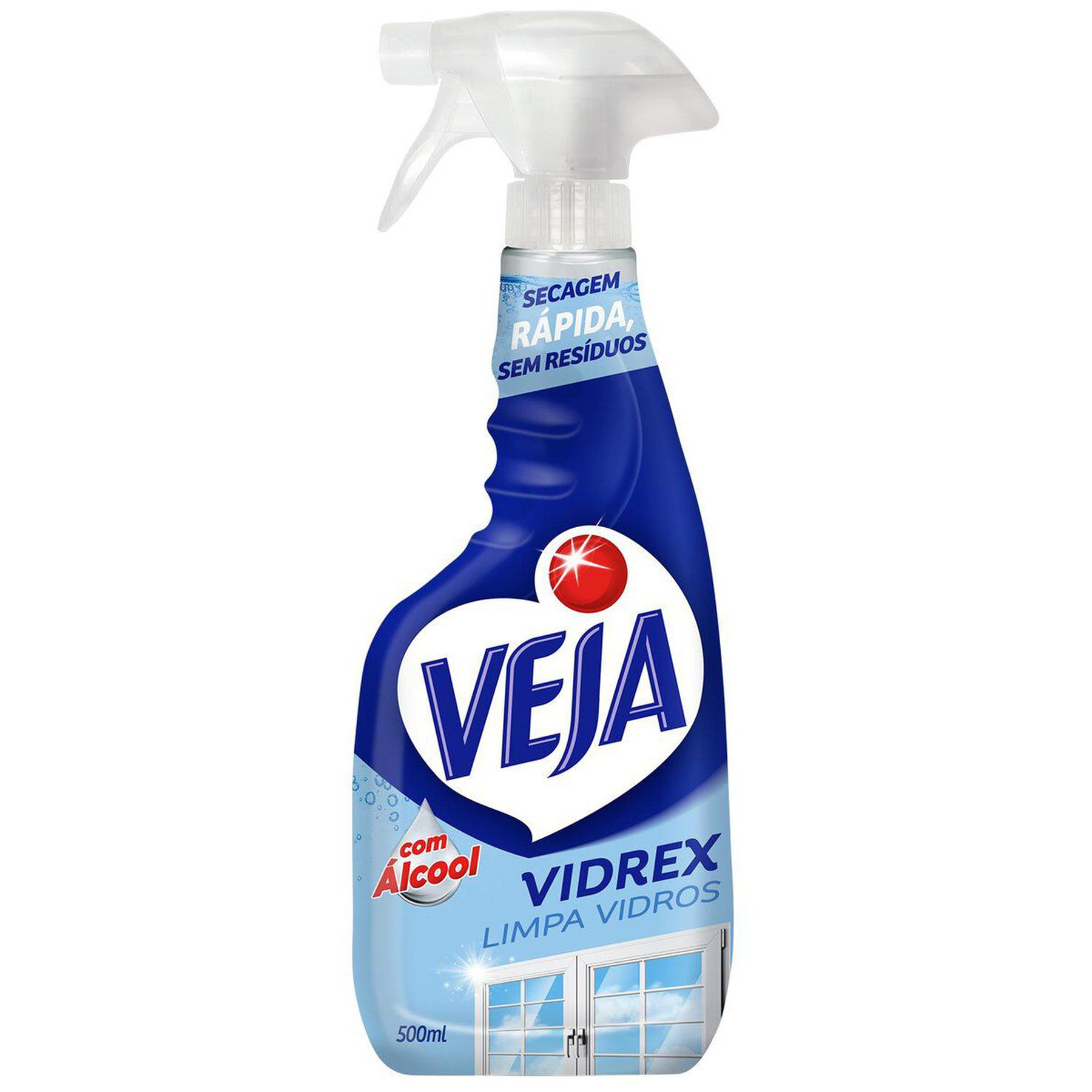 Limpa-Vidro L&iacute;quido Veja Vidrex Frasco 500ml Borrifador&nbsp;