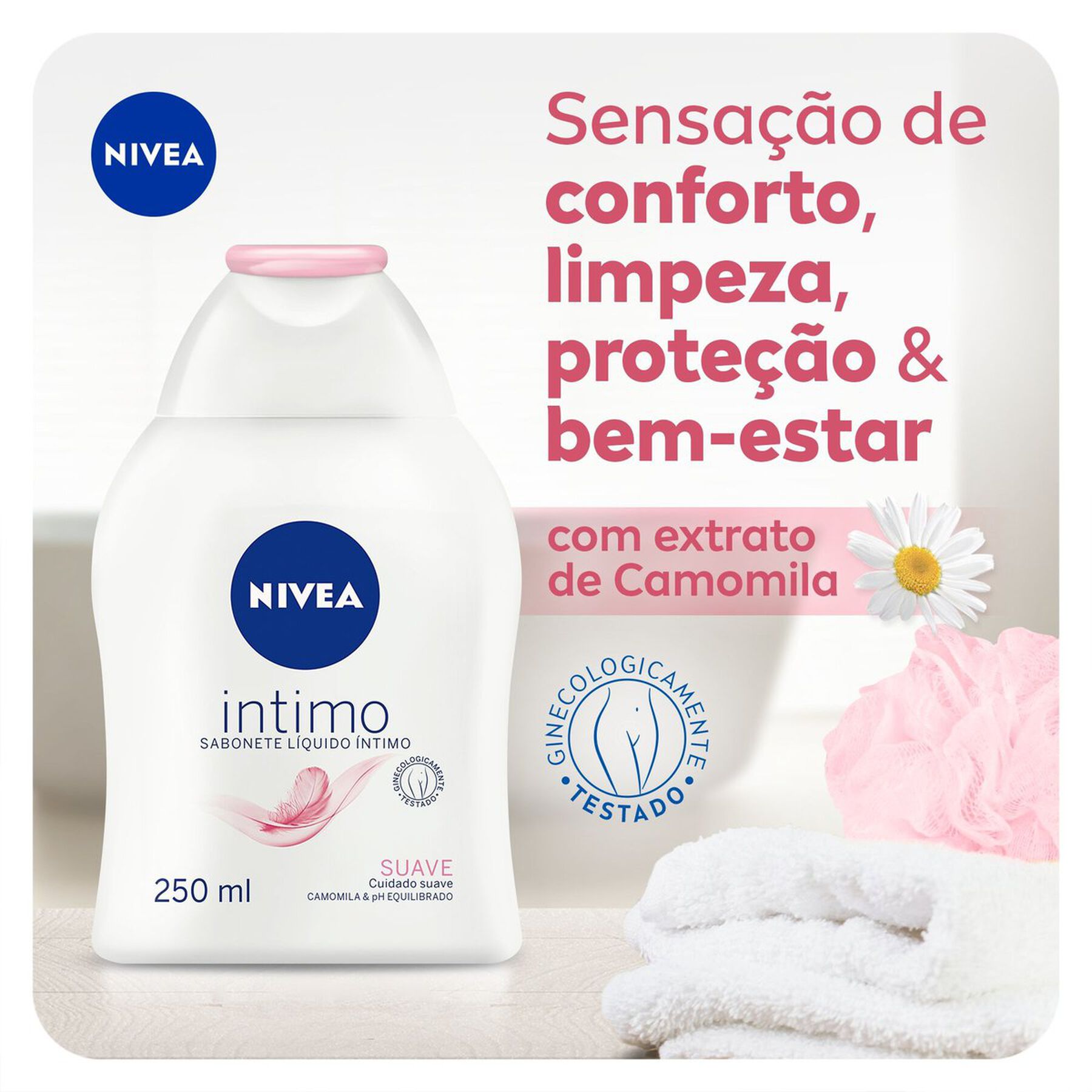 Sabonete Líquido Íntimo Suave Nivea Frasco 250ml