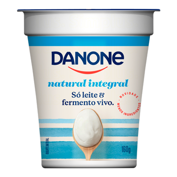 Iogurte Natural Integral Danone Copo 160g