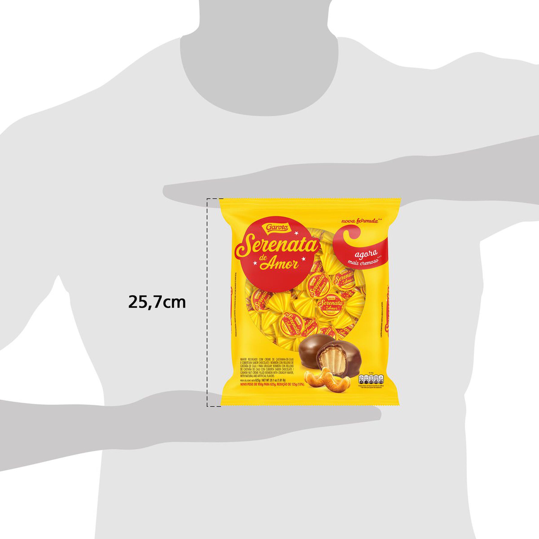 Bombom Wafer Garoto Serenata de Amor Pacote 825g