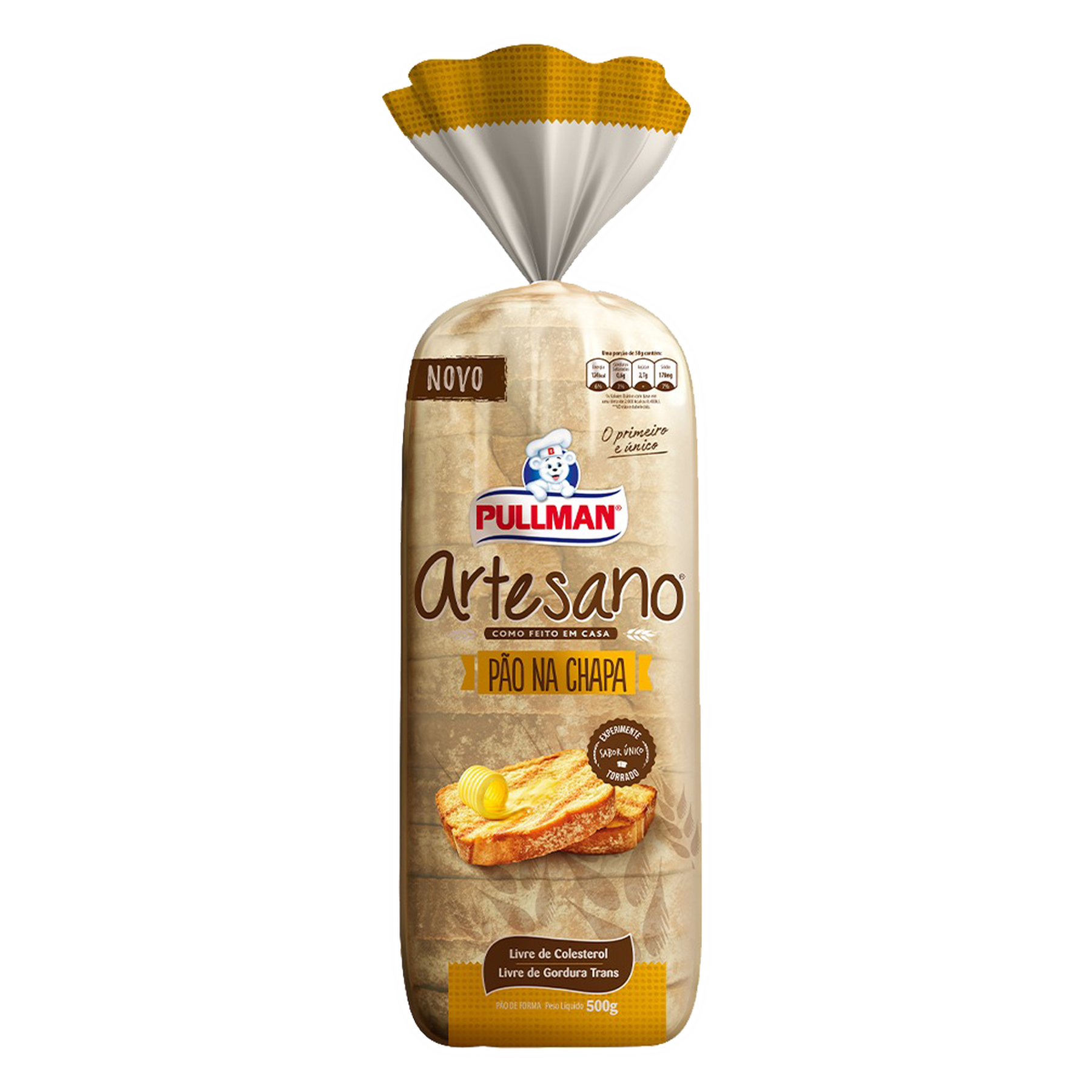 Pão de Forma Pullman Artesano Pacote 500g