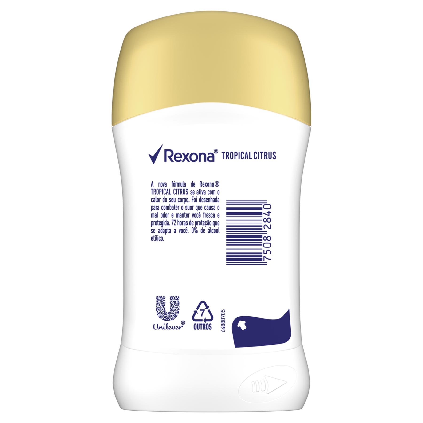 Antitranspirante Stick Tropical Citrus Dry Rexona 45g