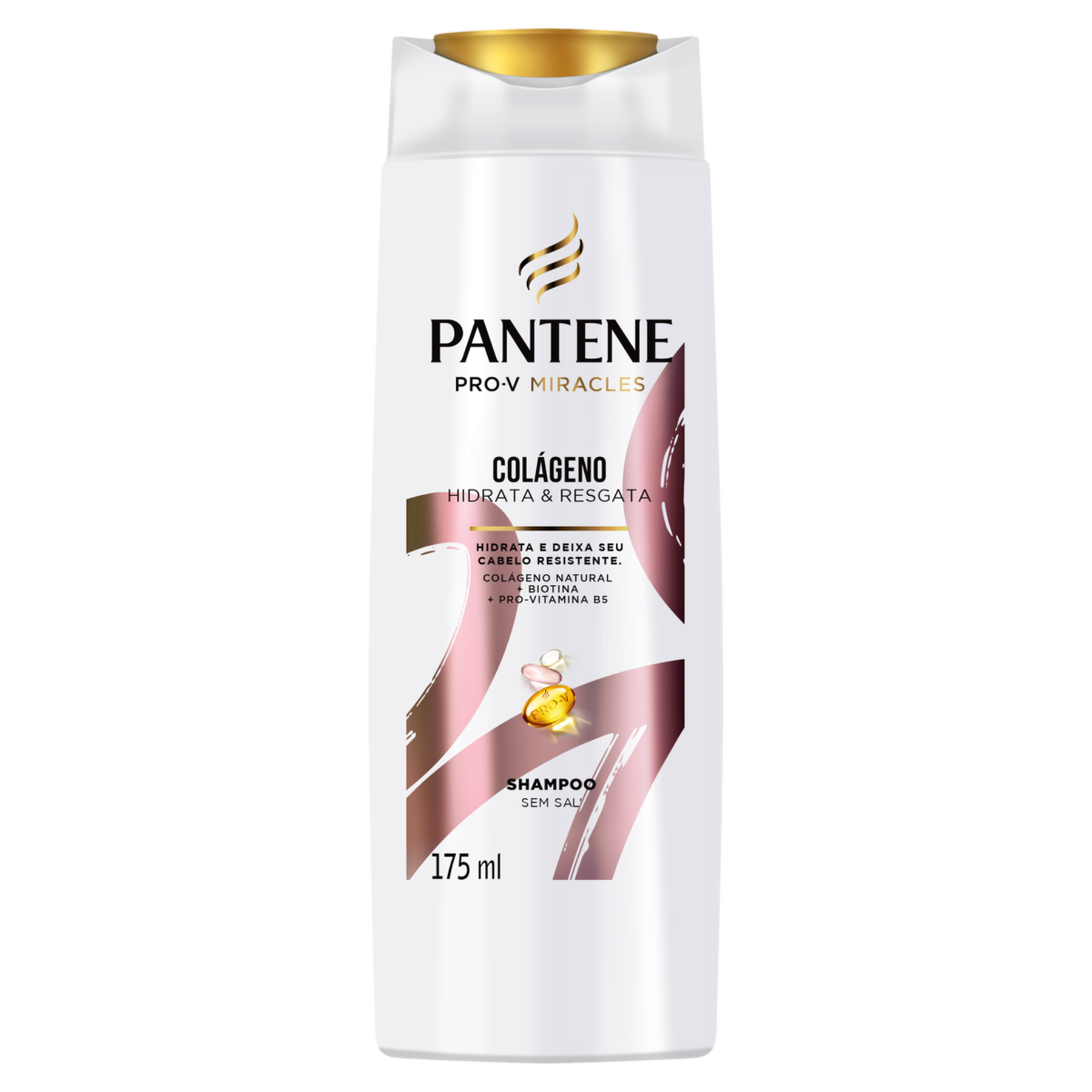 Shampoo Col&aacute;geno Hidrata e Resgata Pantene Frasco 175ml