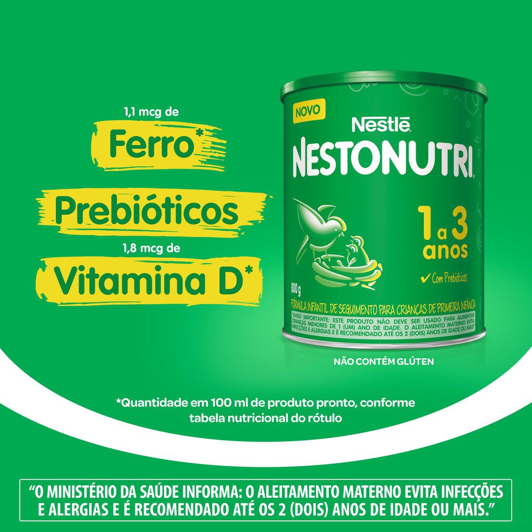 F&oacute;rmula Infantil de Primeira Inf&acirc;ncia Nestonutri 1+ 800g&nbsp;