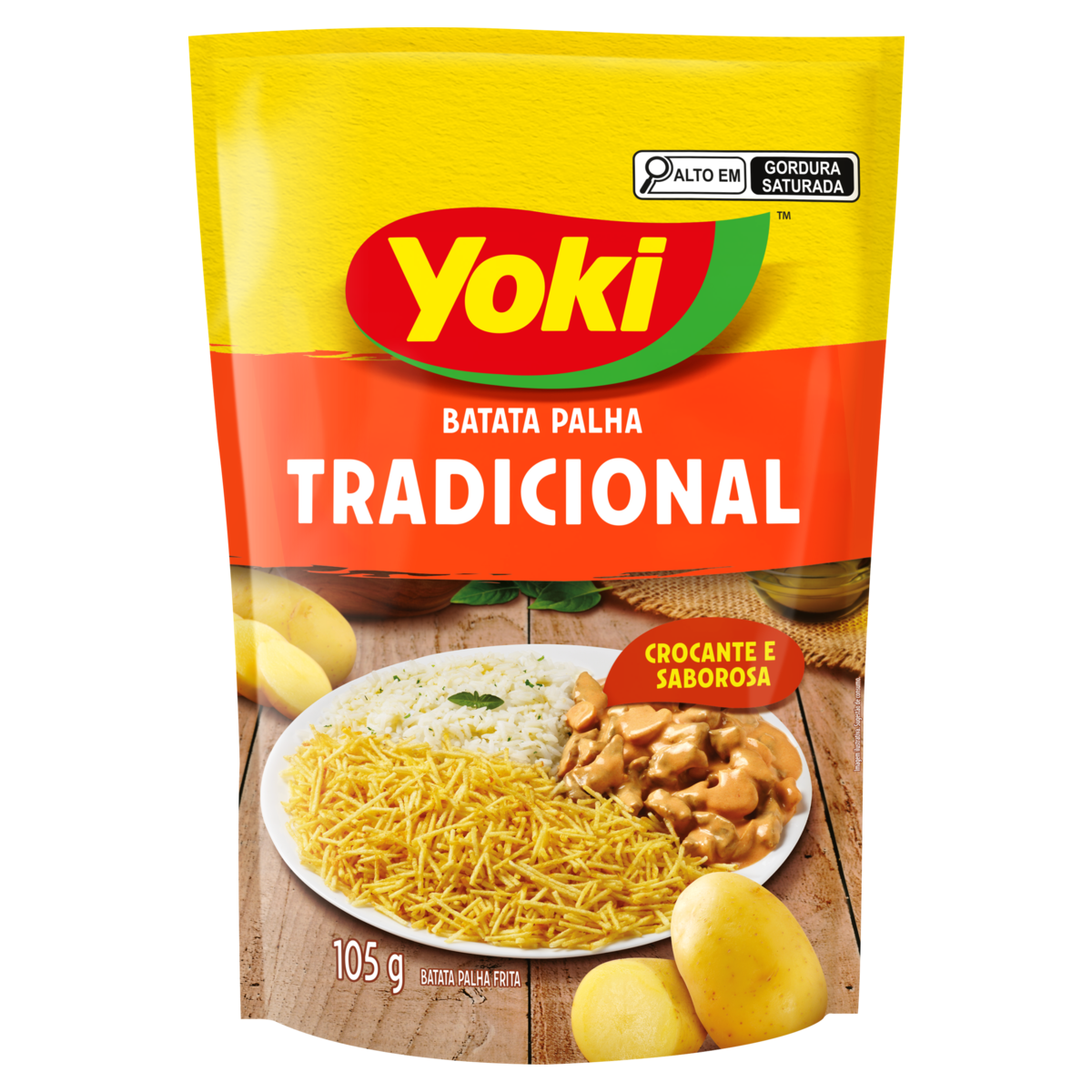 Batata Palha Tradicional Yoki Sach&ecirc; 105g