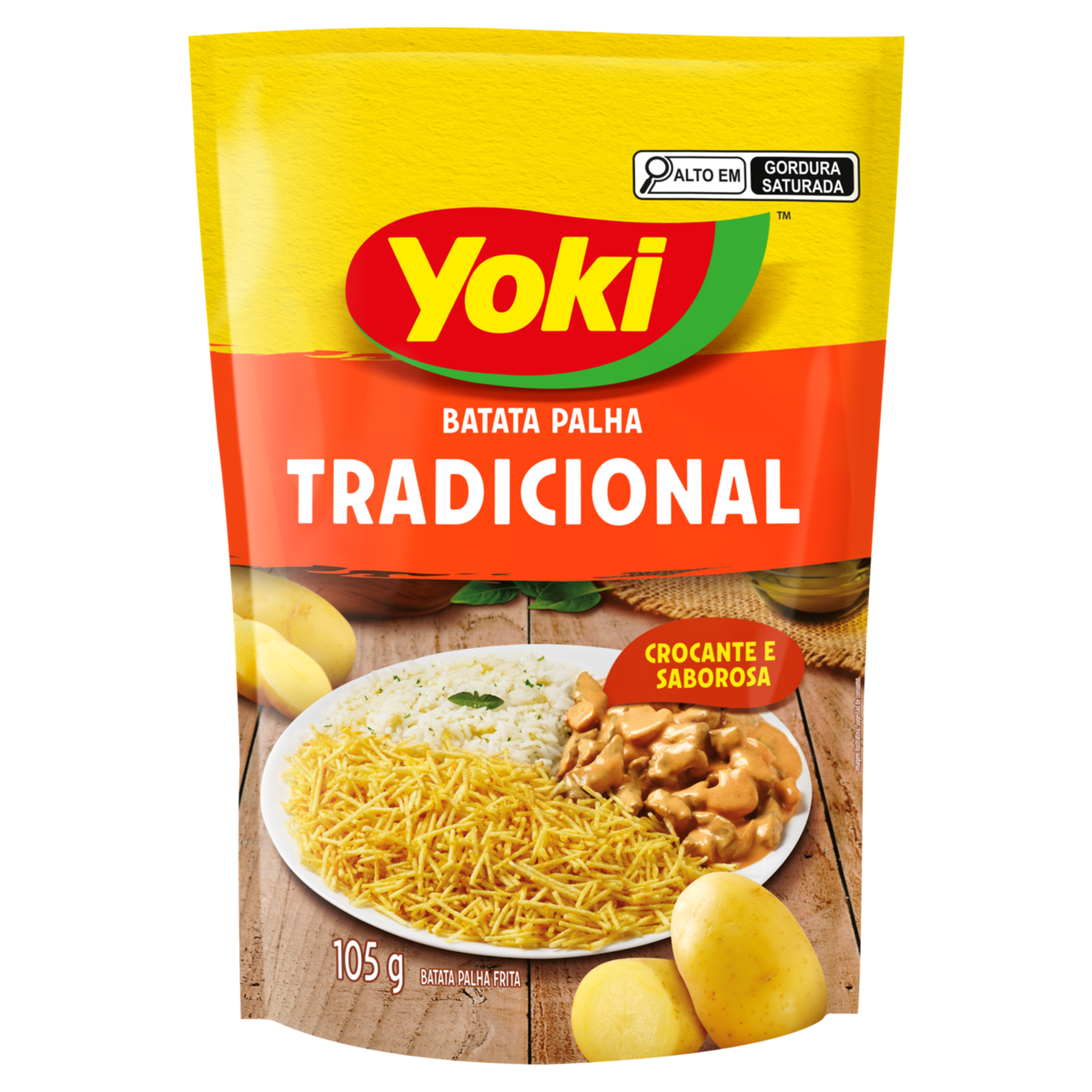 Batata Palha Tradicional Yoki Sachê 105g