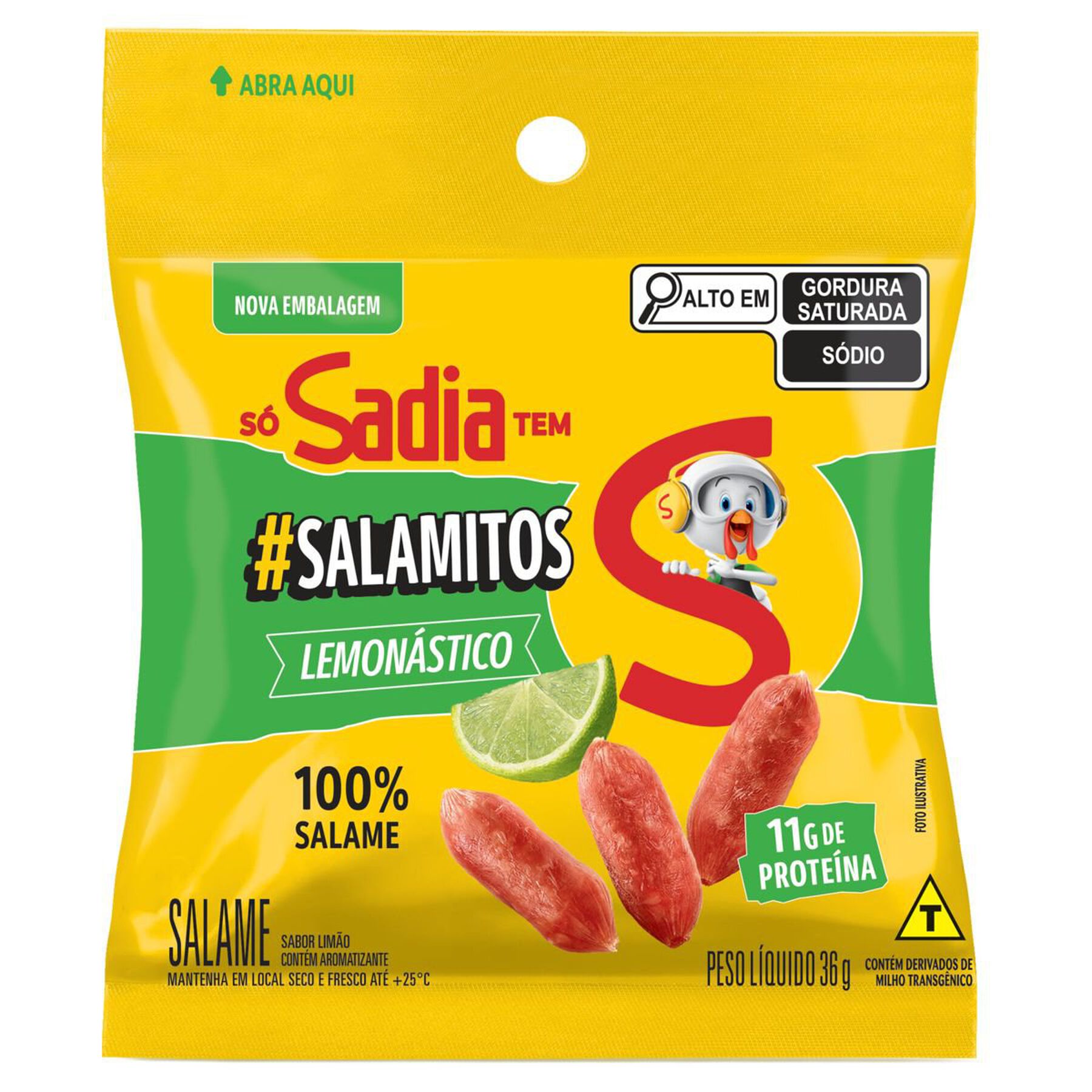 Salame Salamitos Lemon&aacute;stico Sadia 36g&nbsp;