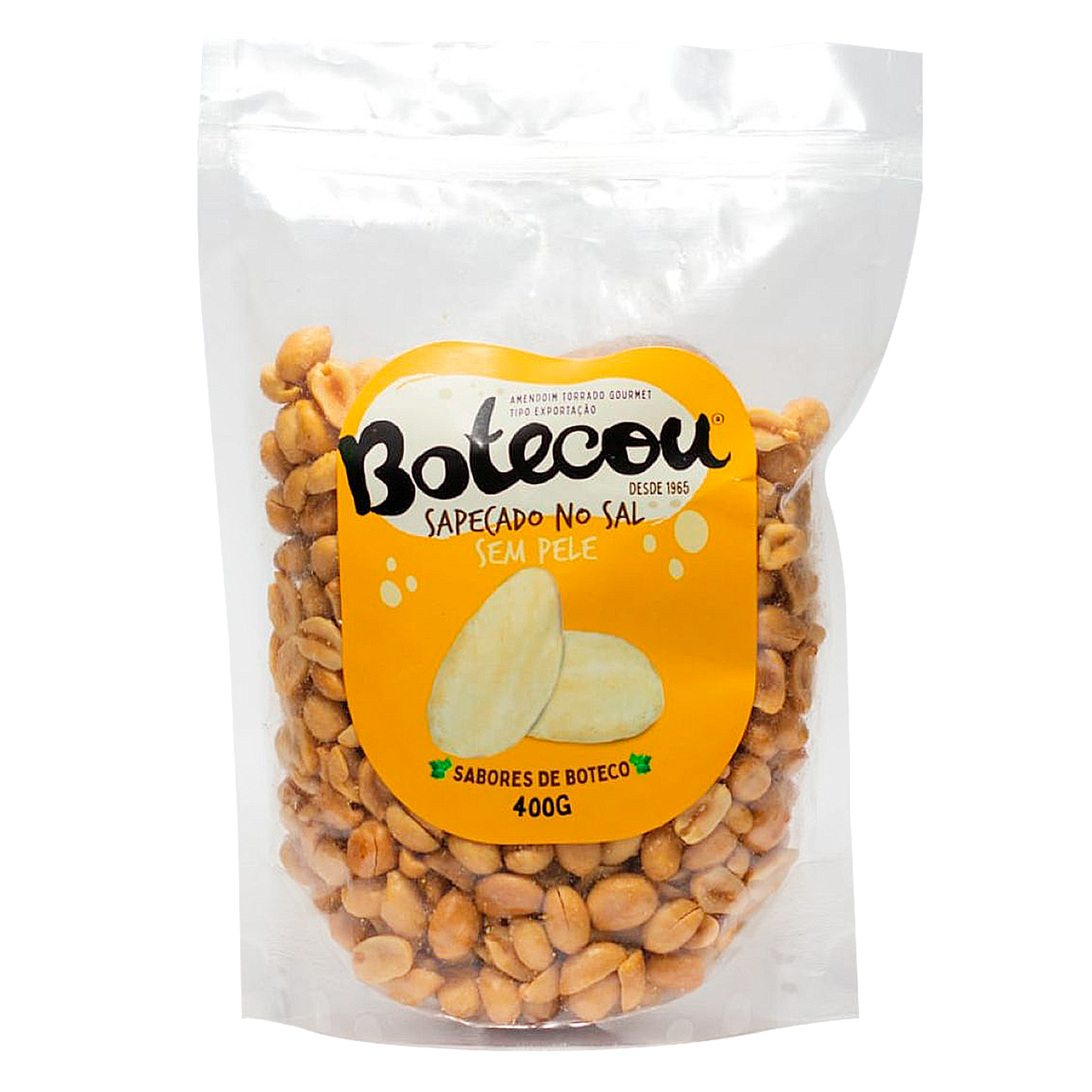 Amendoim sem Pele Botecou Zip Lock 400g