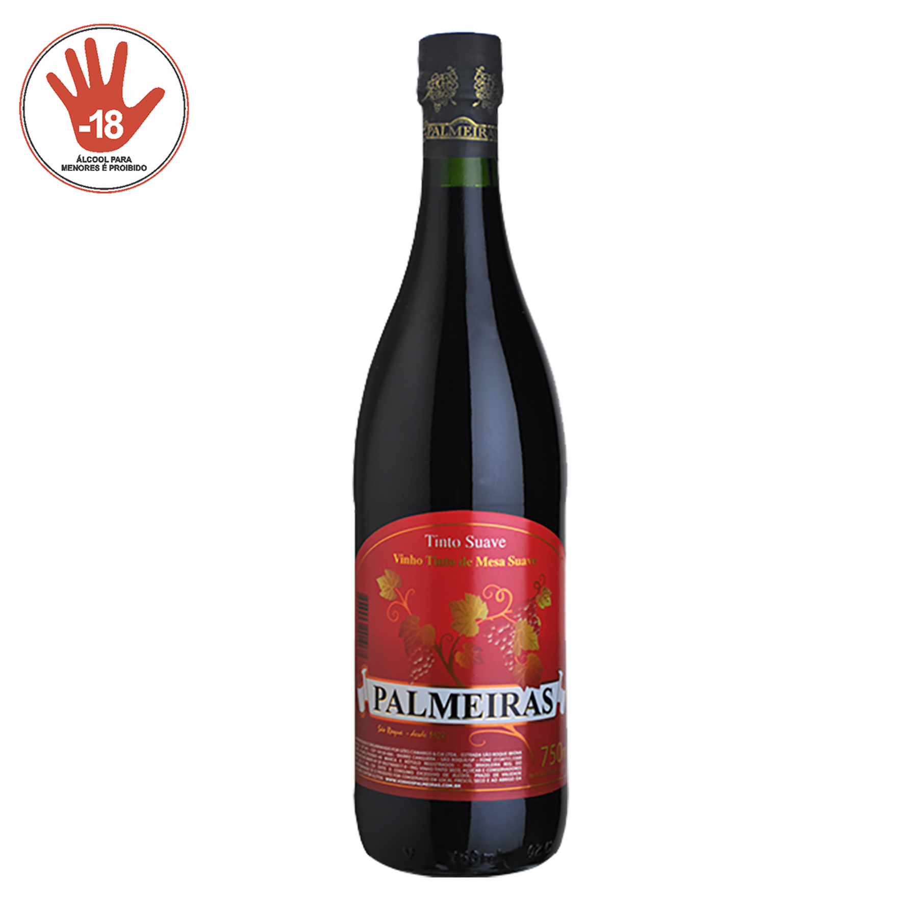 Vinho Tinto Suave Palmeiras Garrafa 750ml 