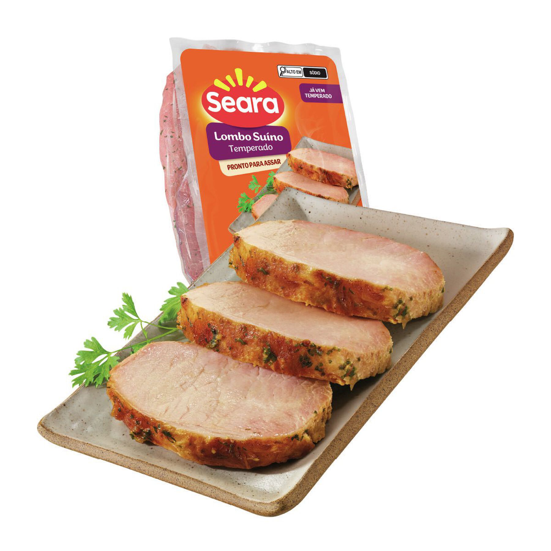 Carne Temperada Lombo Suíno Seara aprox. 800g