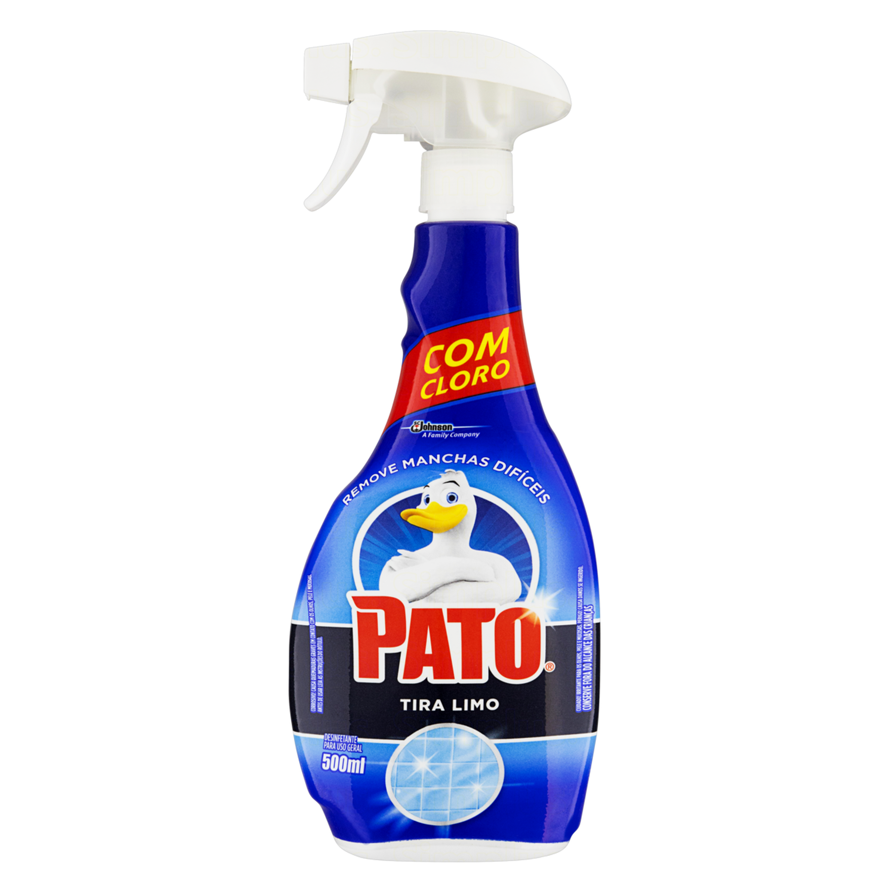 Desinfetante Uso Geral Tira-Limo Pato Frasco 500ml Borrifador