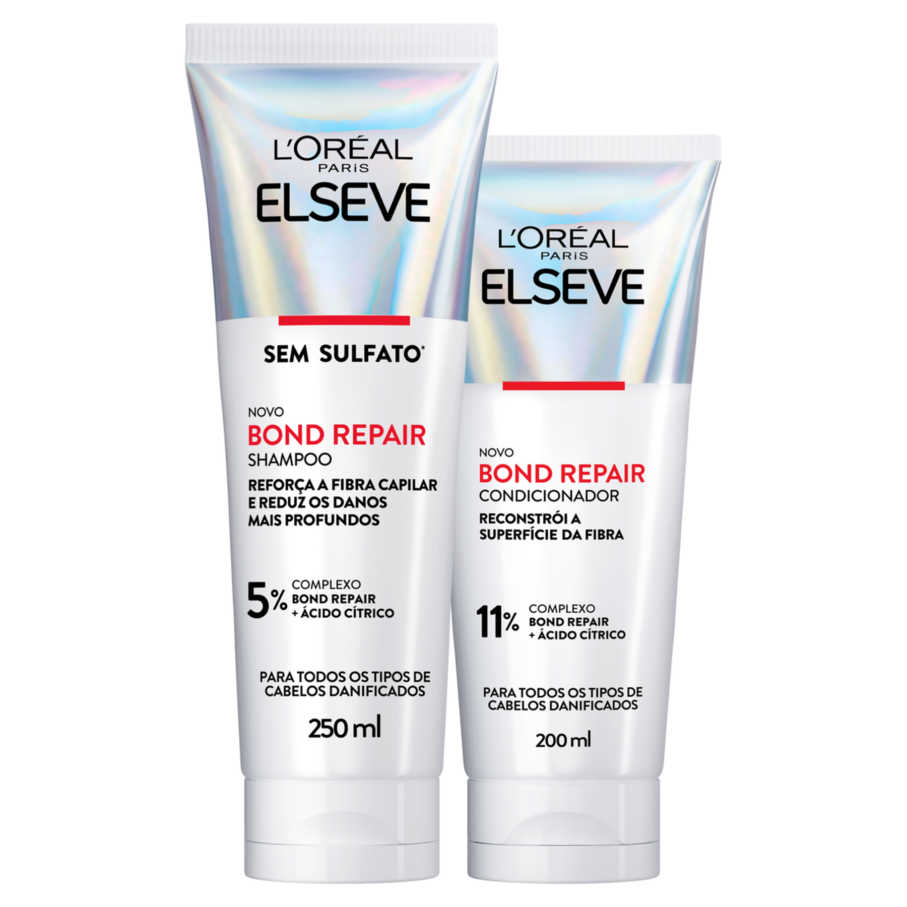 Kit Shampoo 250ml + Condicionador 200ml Bond Repair L'or&eacute;al Paris Elseve