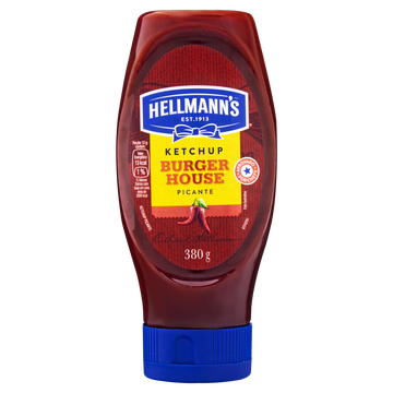 Ketchup Picante Hellmanns Burger House Squeeze 380g