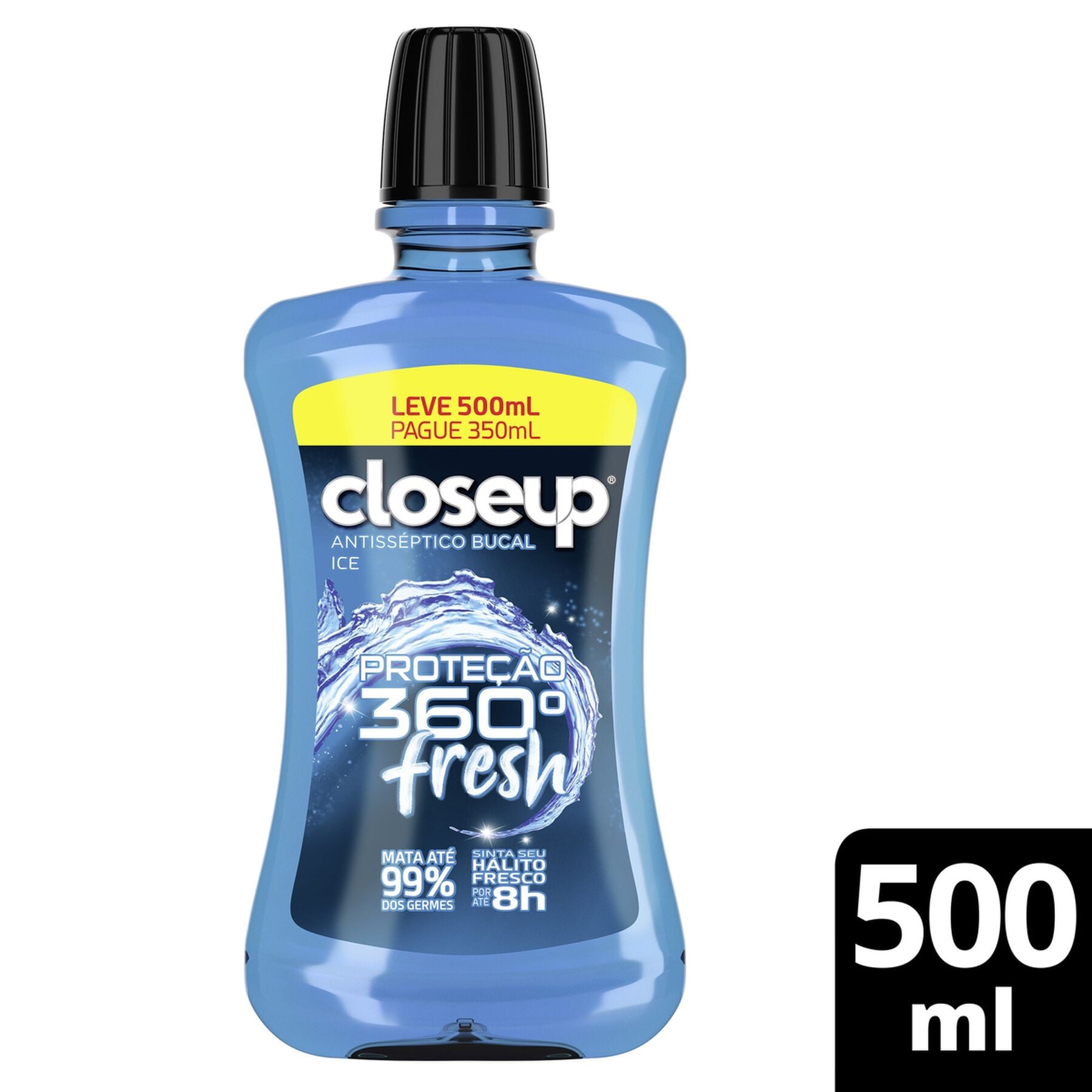 Antiss&eacute;ptico Bucal CloseUp Ice com &Aacute;lcool 500ml&nbsp;