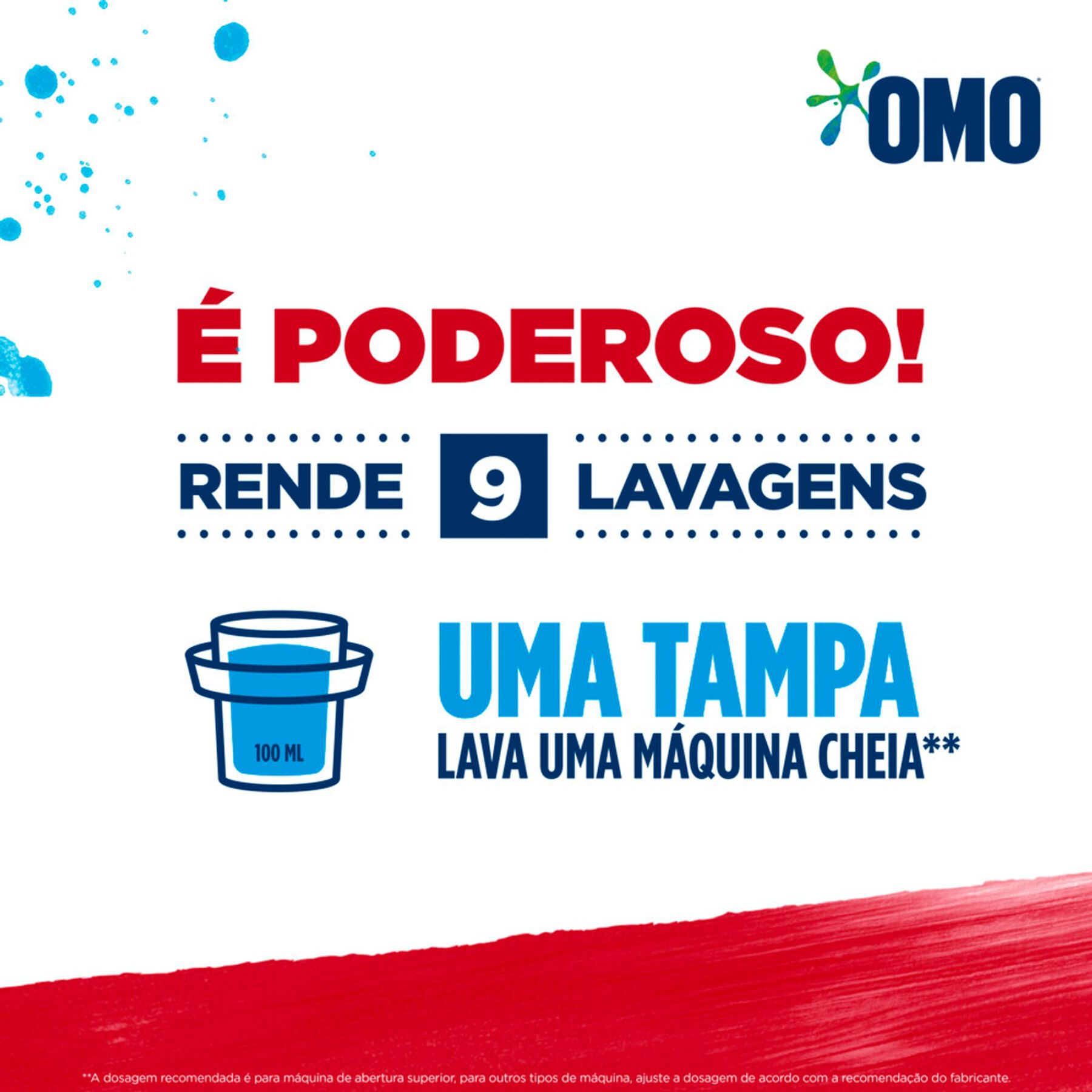 Sabão Líquido Omo Lavagem Perfeita Sachê 900ml Refil Econômico