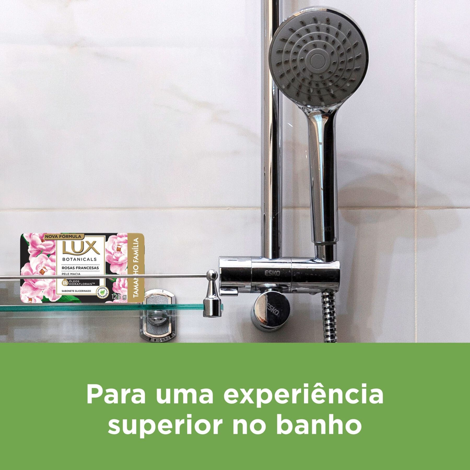 Sabonete em Barra Glicerinado Rosas Francesas Lux Botanicals Envolt&oacute;rio 85g&nbsp;