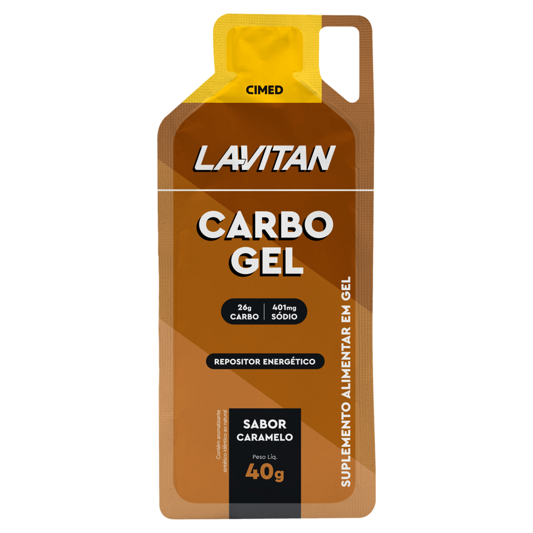 Suplemento Carbo Gel Caramelo Lavitan 40g