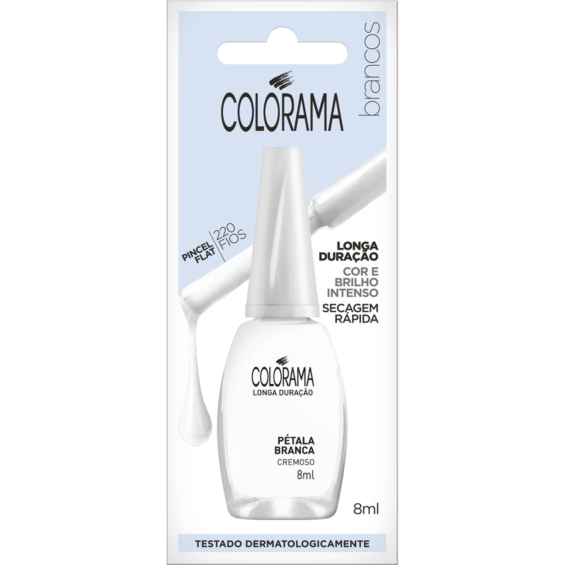 Esmalte Cremoso P&eacute;tala Branca Colorama 8ml