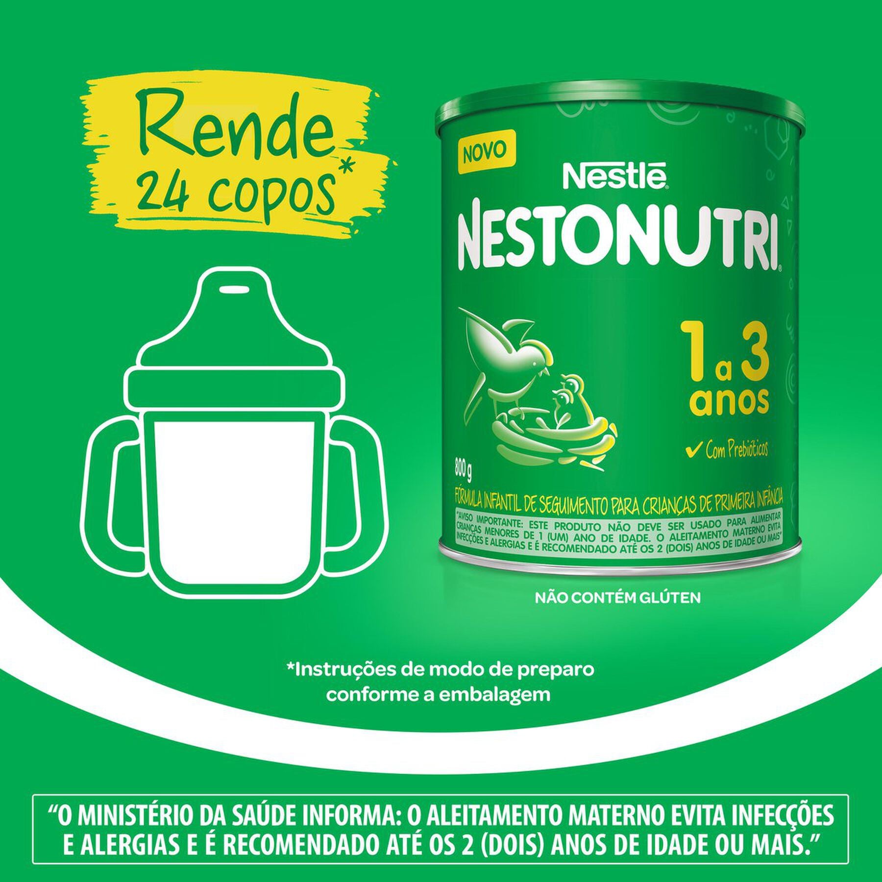 F&oacute;rmula Infantil de Primeira Inf&acirc;ncia Nestonutri 1+ 800g&nbsp;