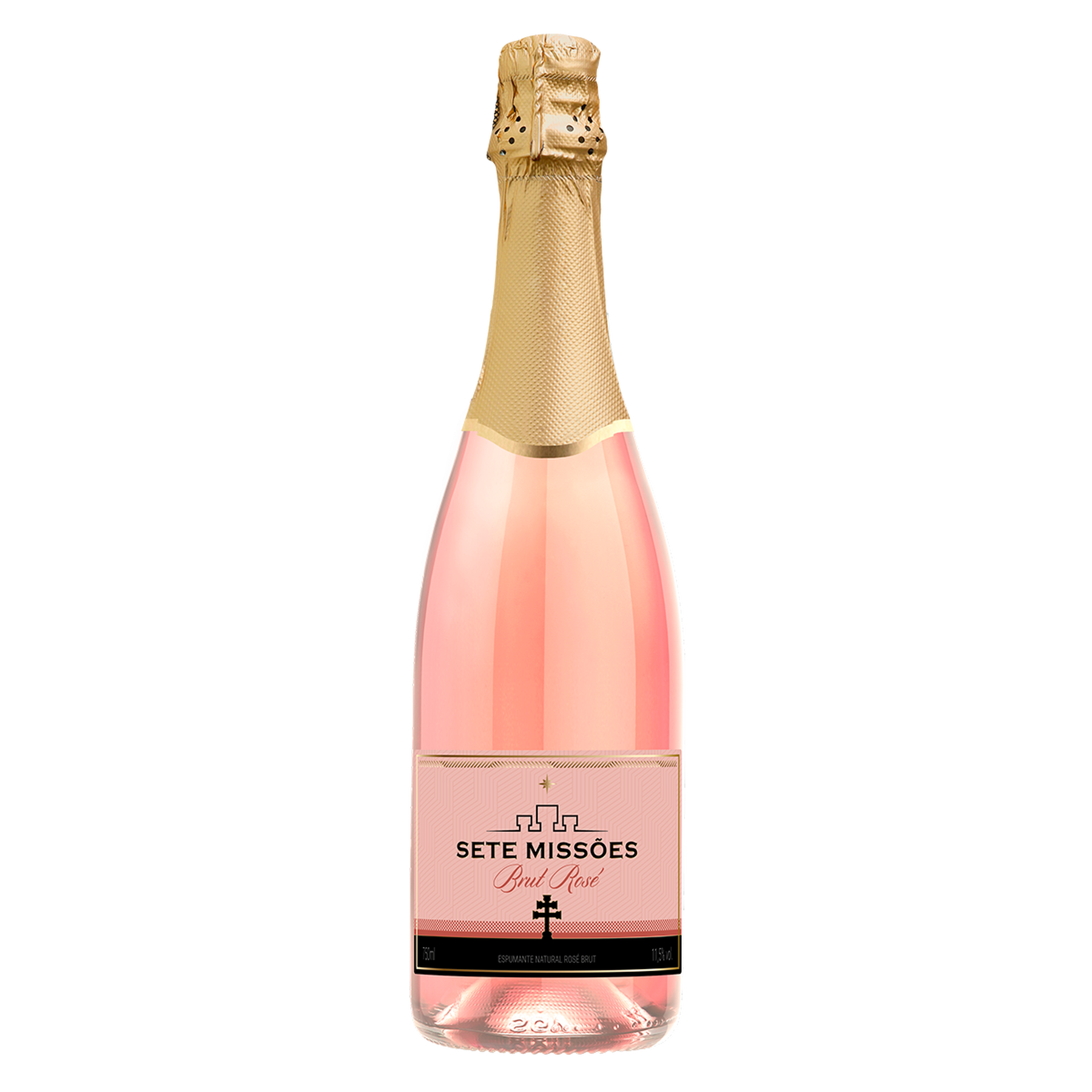 Espumante Brut Ros&eacute; Sete Miss&otilde;es Garrafa 750ml